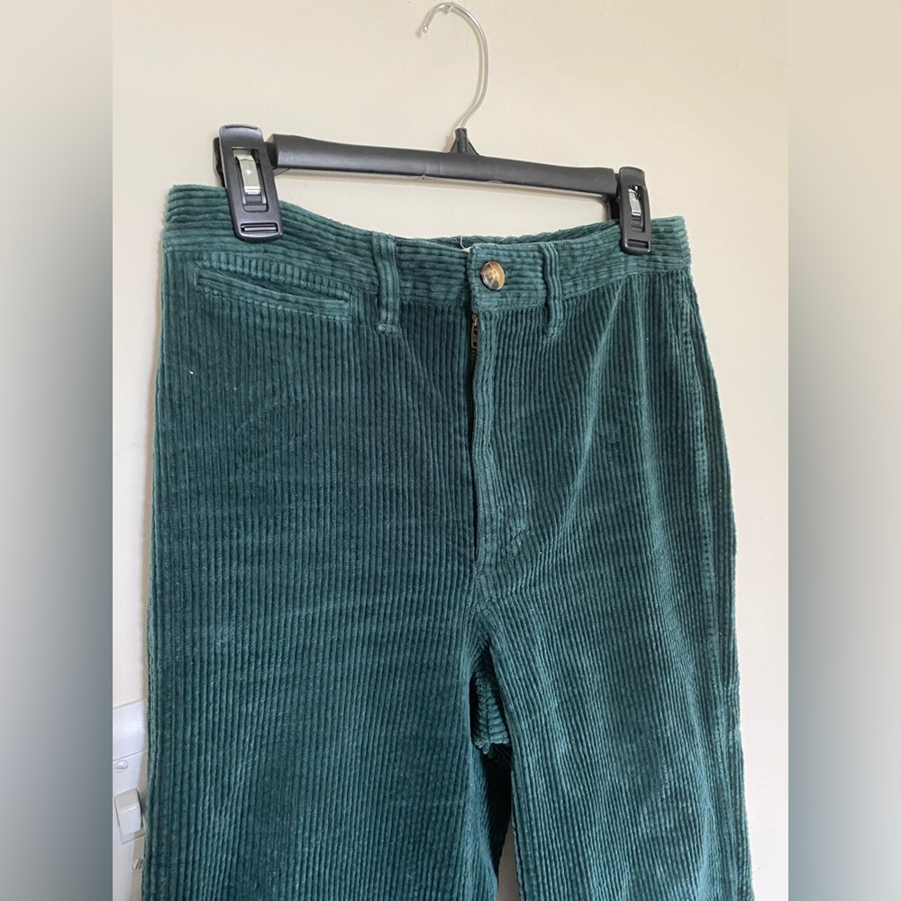 Madewell Cordaroy Emmett slim wide leg crop pants